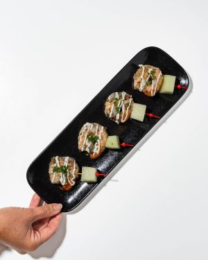 BOUCHÉES FROIDES – 12 BROCHETTE DE CREVETTE & MELON