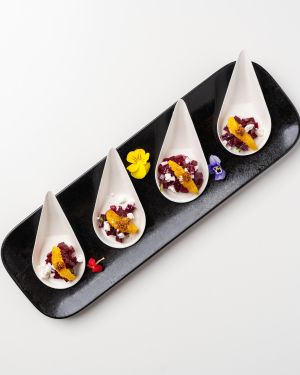 BOUCHÉES FROIDES – 12 TARTARE DE BETTERAVES